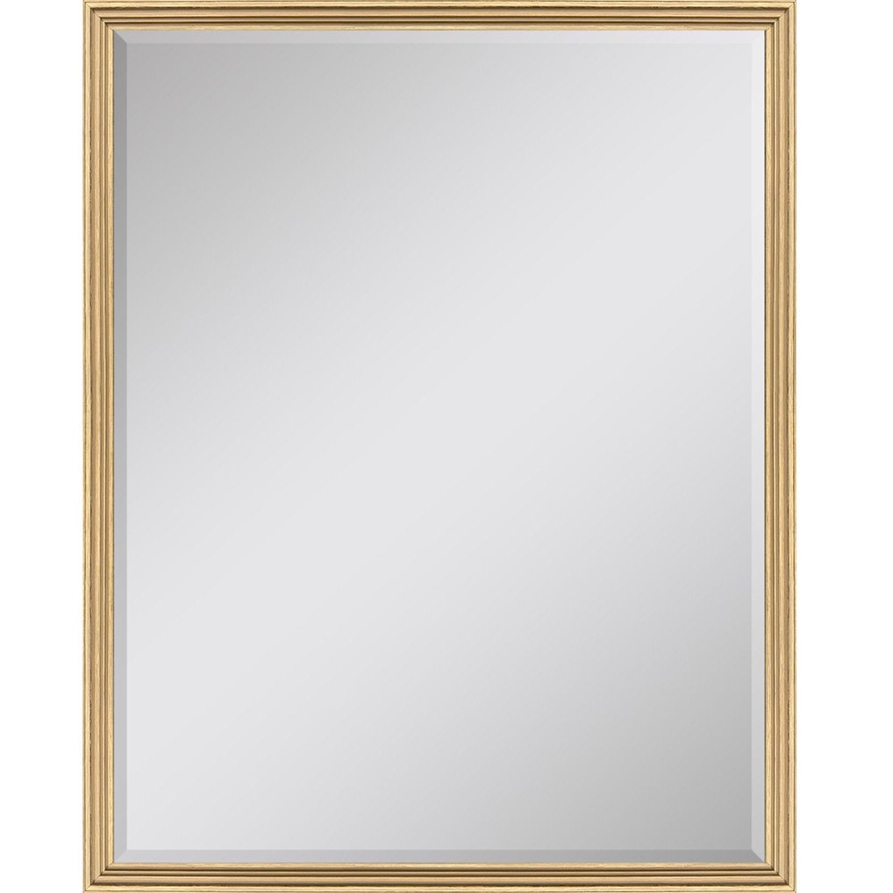 50" Gold Solid Wood Framed Accent Mirror