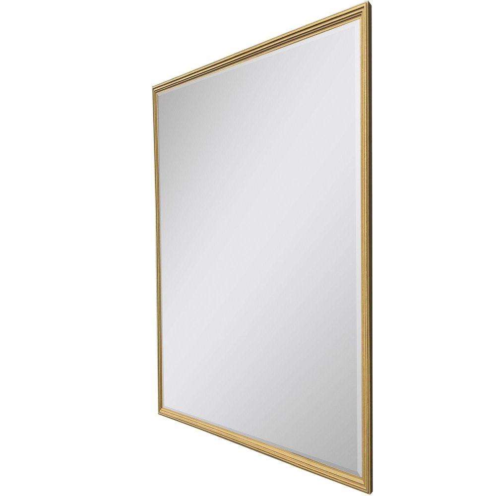 50" Gold Solid Wood Framed Accent Mirror