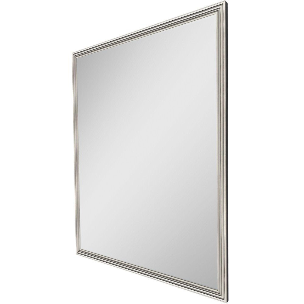 42" Silver Solid Wood Framed Accent Mirror