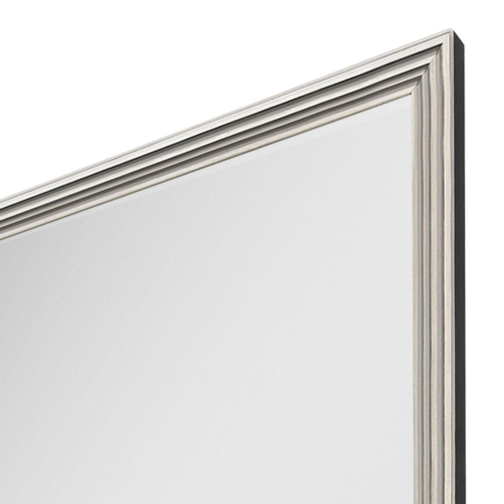 42" Silver Solid Wood Framed Accent Mirror