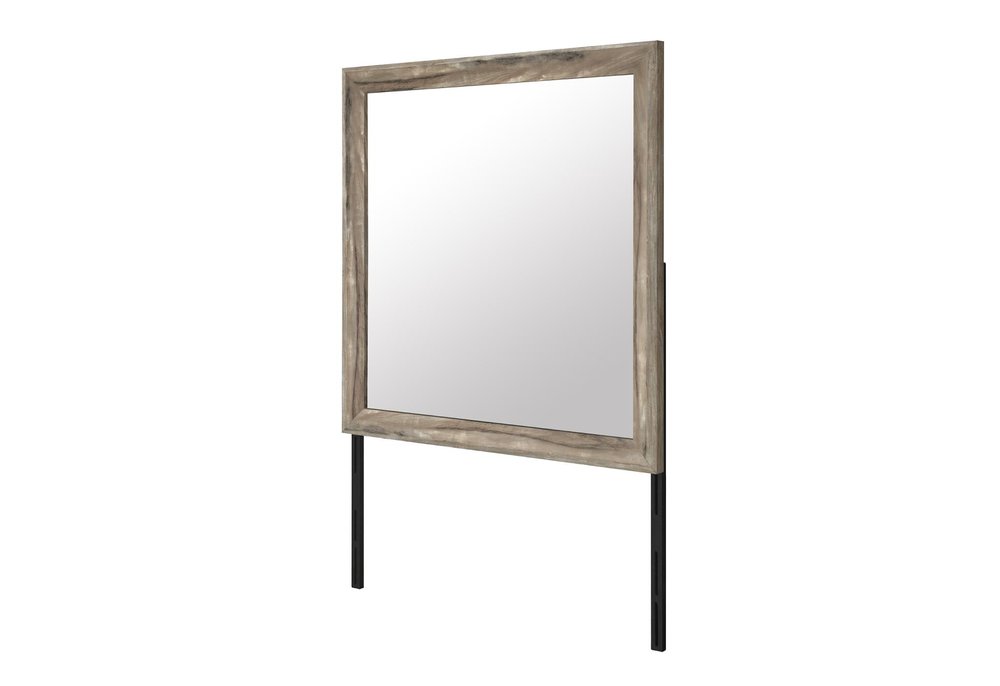 39" Brown Wood Dresser Mount Framed