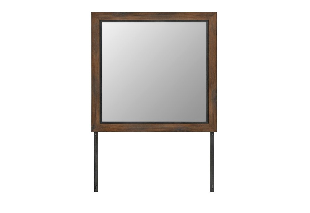 40" Brown Wood Dresser Mount Framed