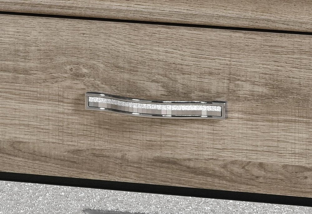63" Natural Wood Six Drawer Double Dresser