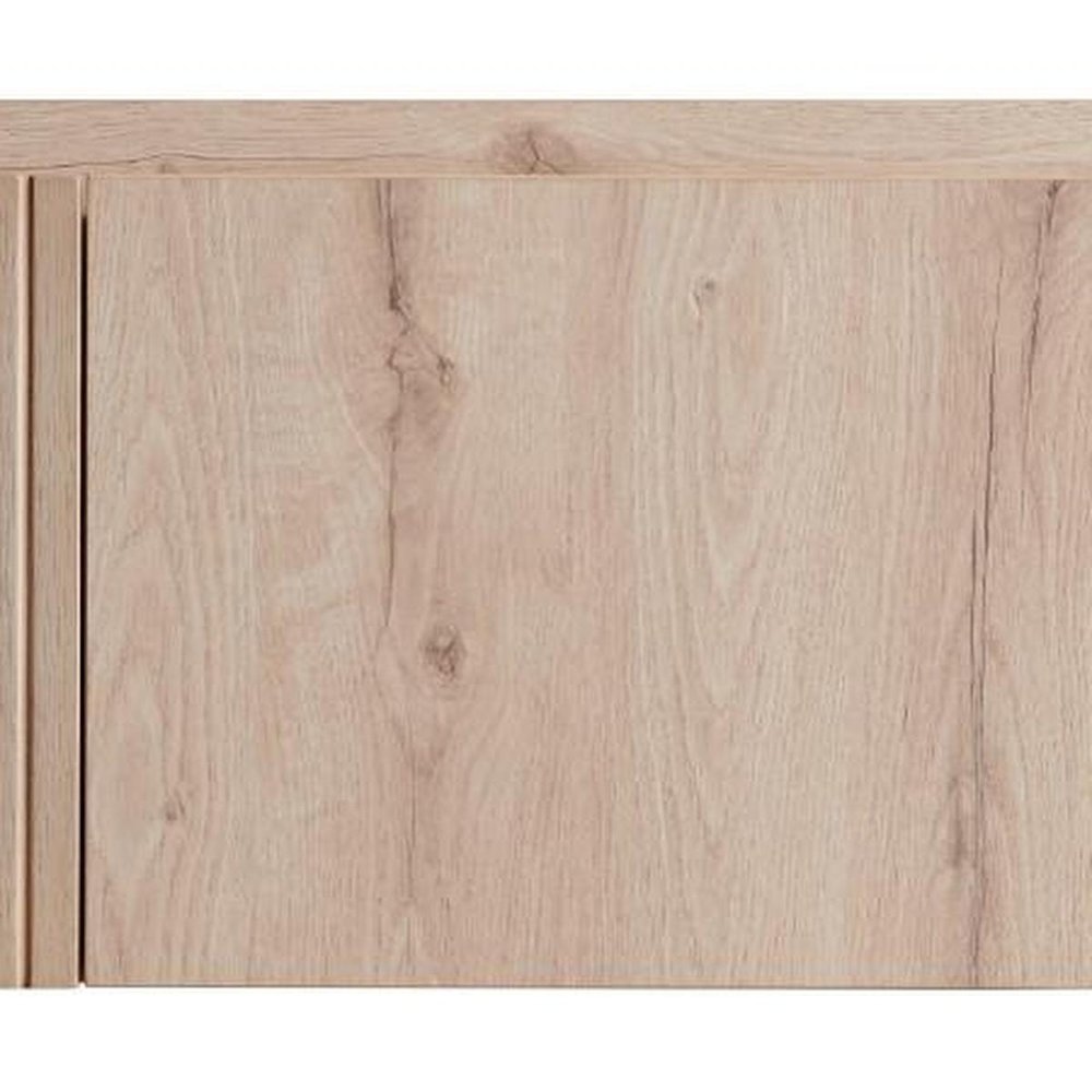 47" Brown Wood Floating Double Door Bathroom Vanity