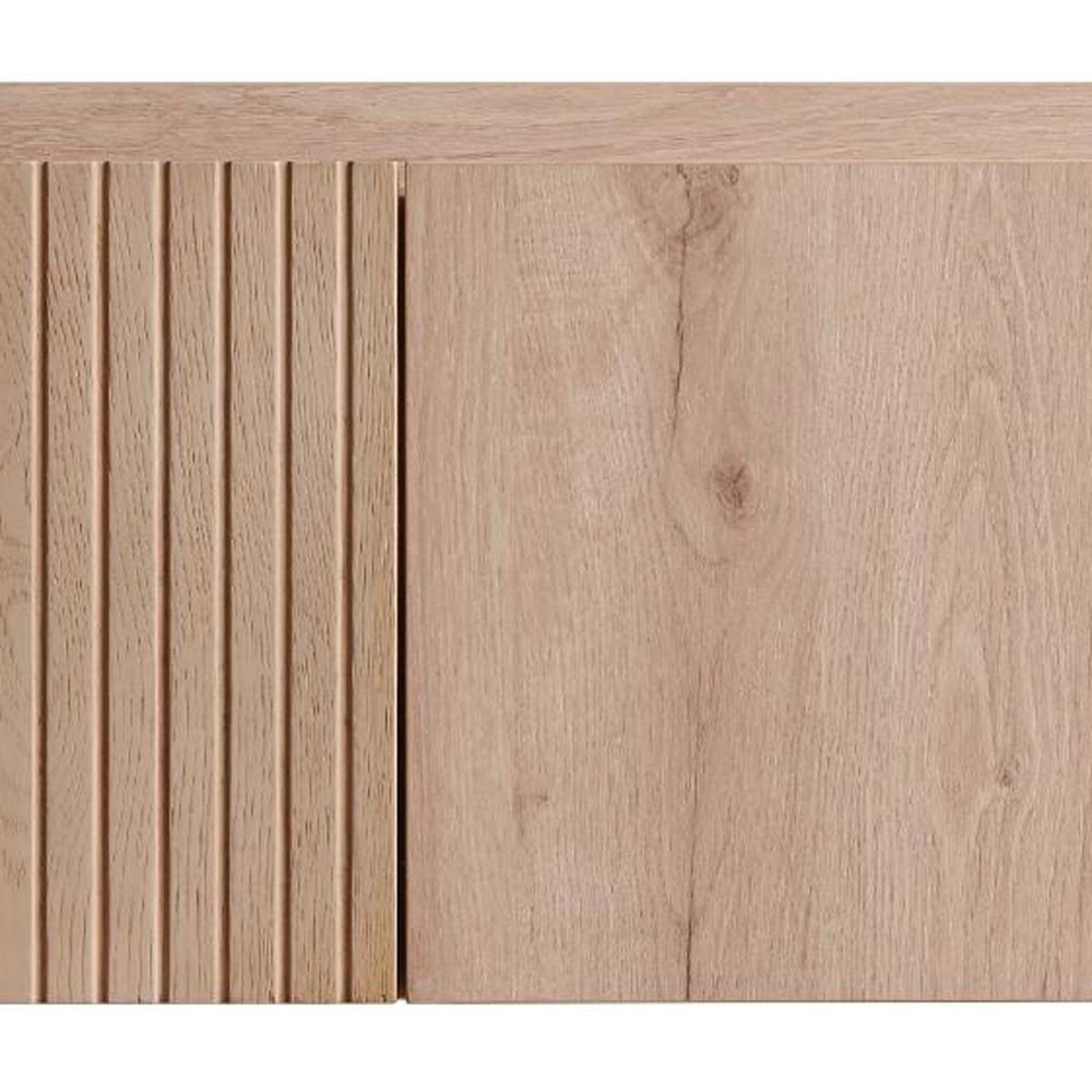 35" Brown Wood Floating Single Door Bathroom Vanity