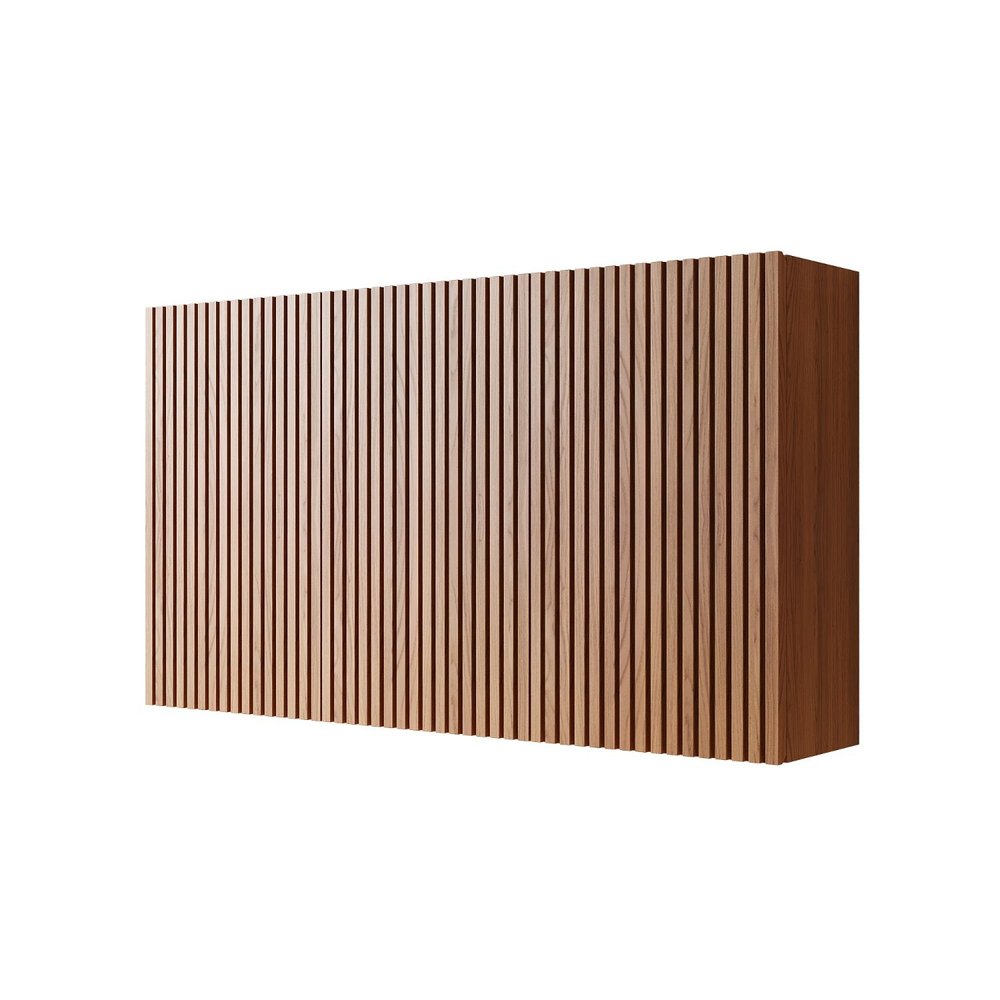 41" Brown Wood Floating Three Door Bathroom Vanity