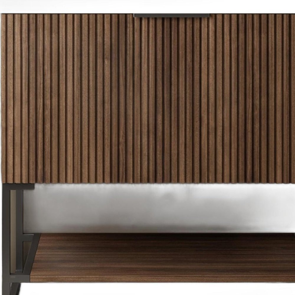 30" Brown Wood Freestanding Bathroom Vanity