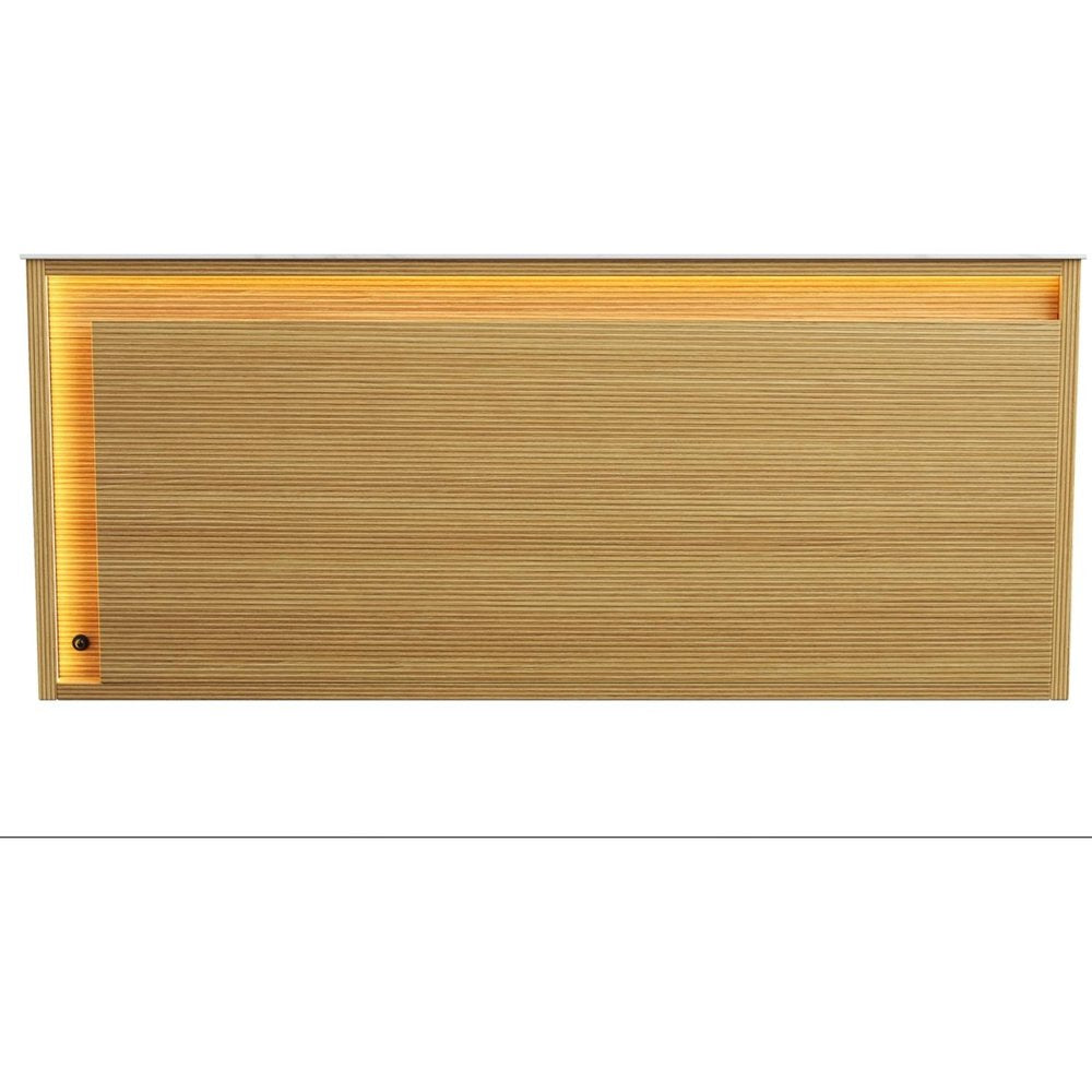 35" Brown Wood Floating Bathroom Vanity