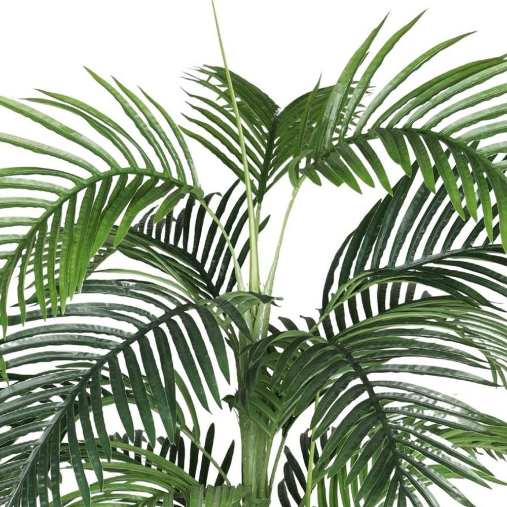 72" Green Artificial Palm Tree In Round Black Pot