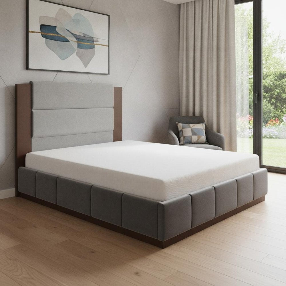 Natural Solid Wood Queen Bed Frame
