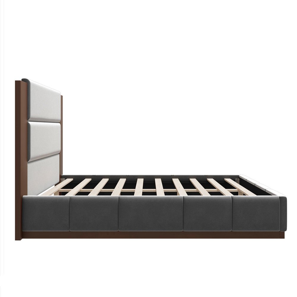 Natural Solid Wood Queen Bed Frame