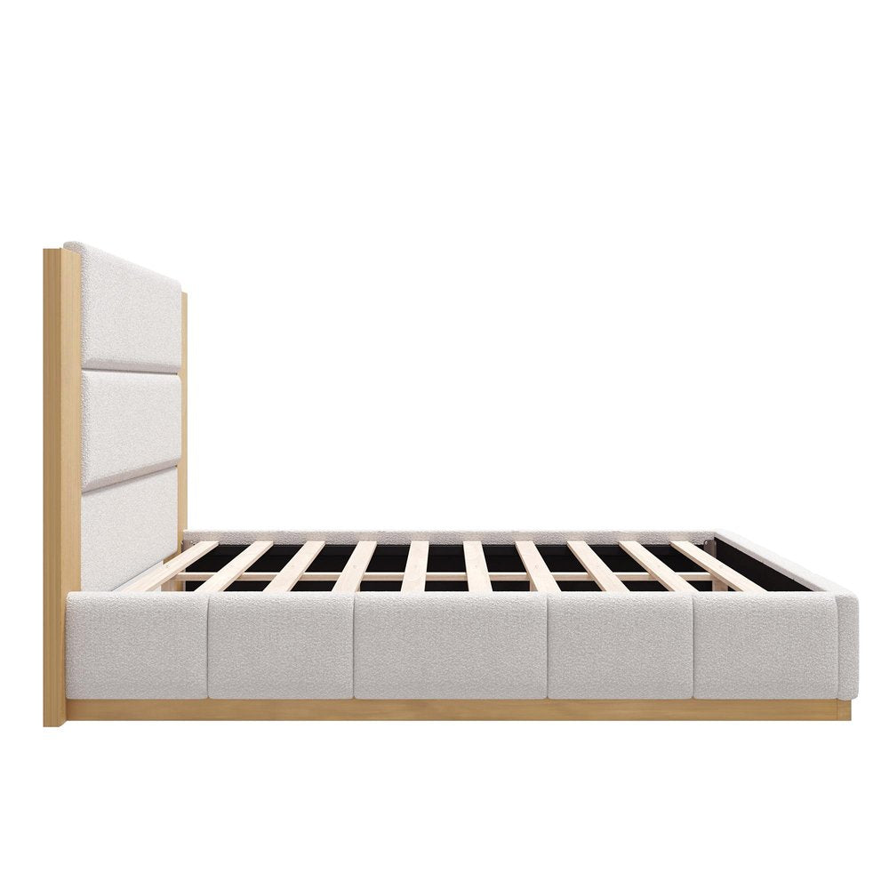 Natural Solid Wood Queen Bed Frame