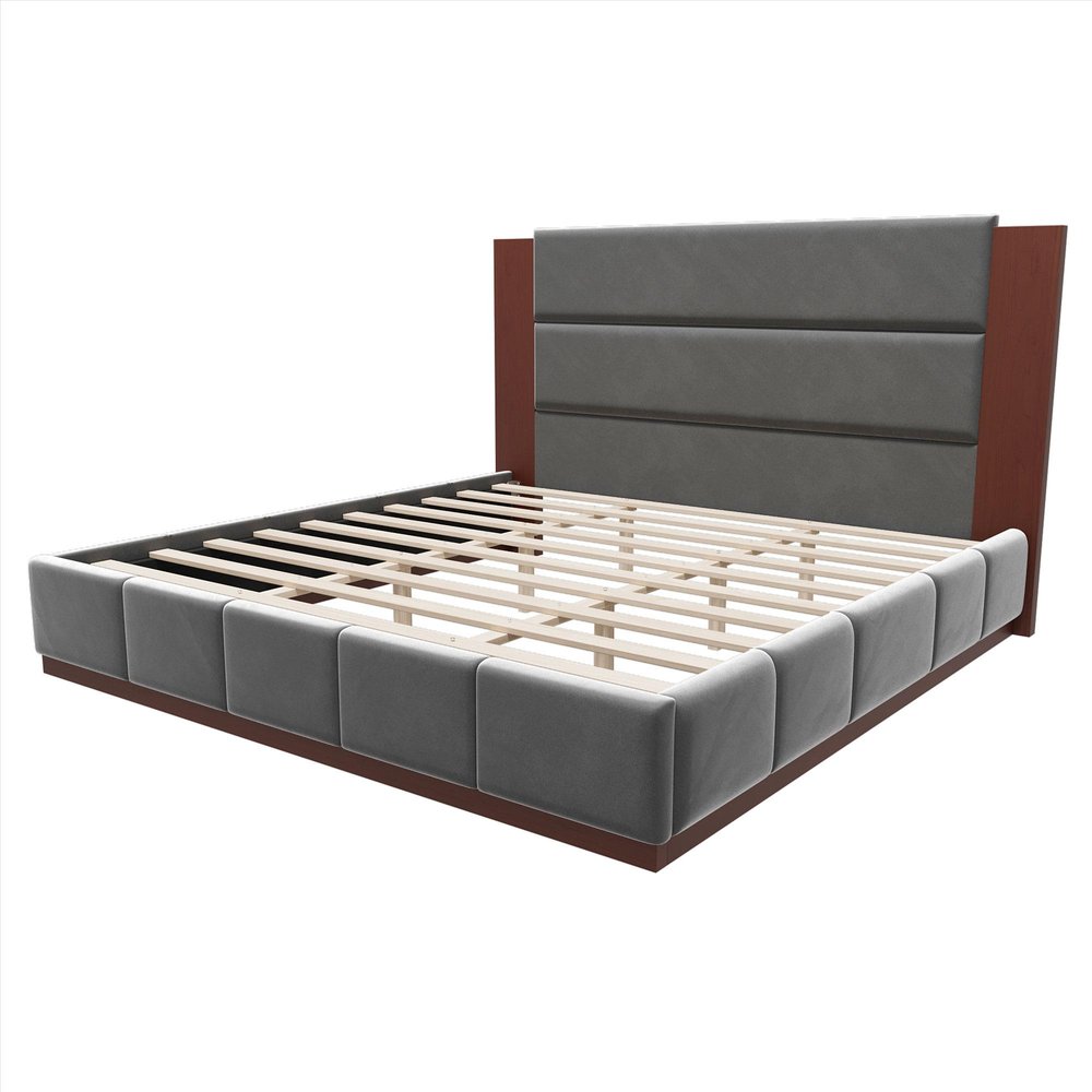 Natural Solid Wood Queen Bed Frame