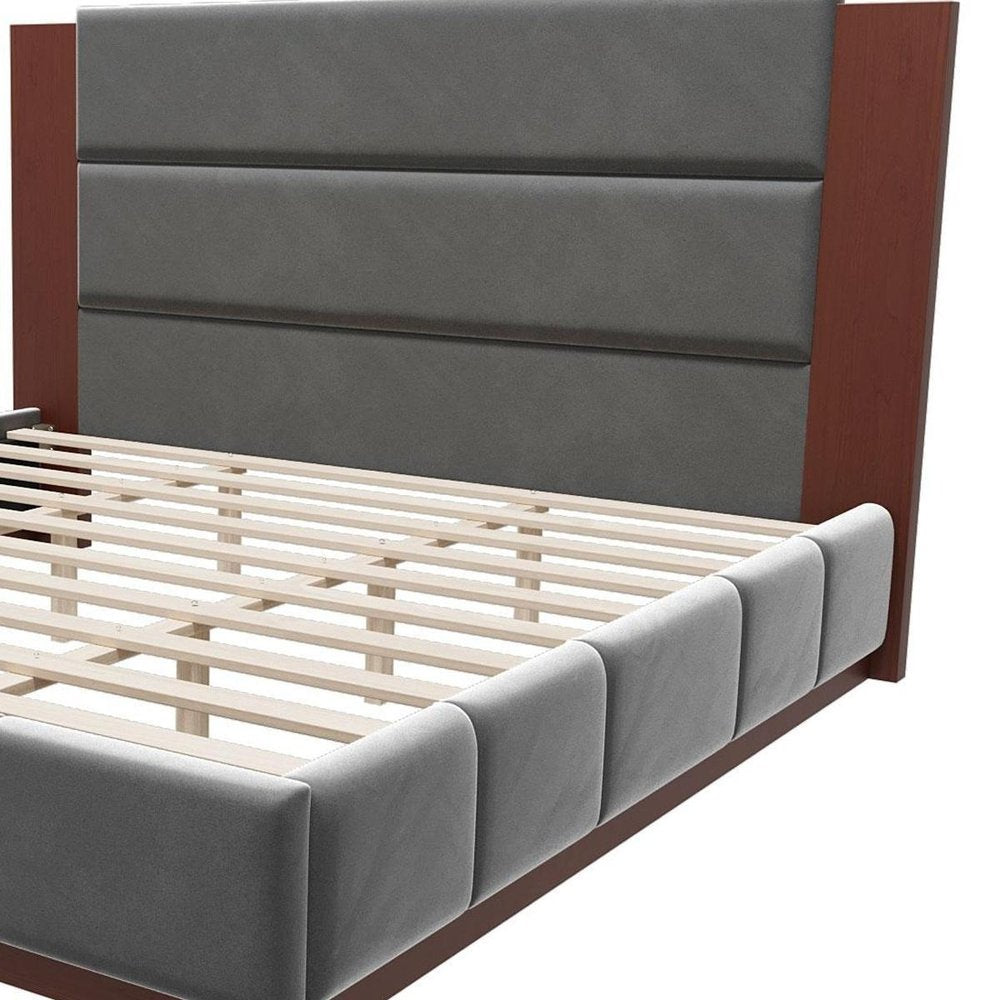 Natural Solid Wood Queen Bed Frame