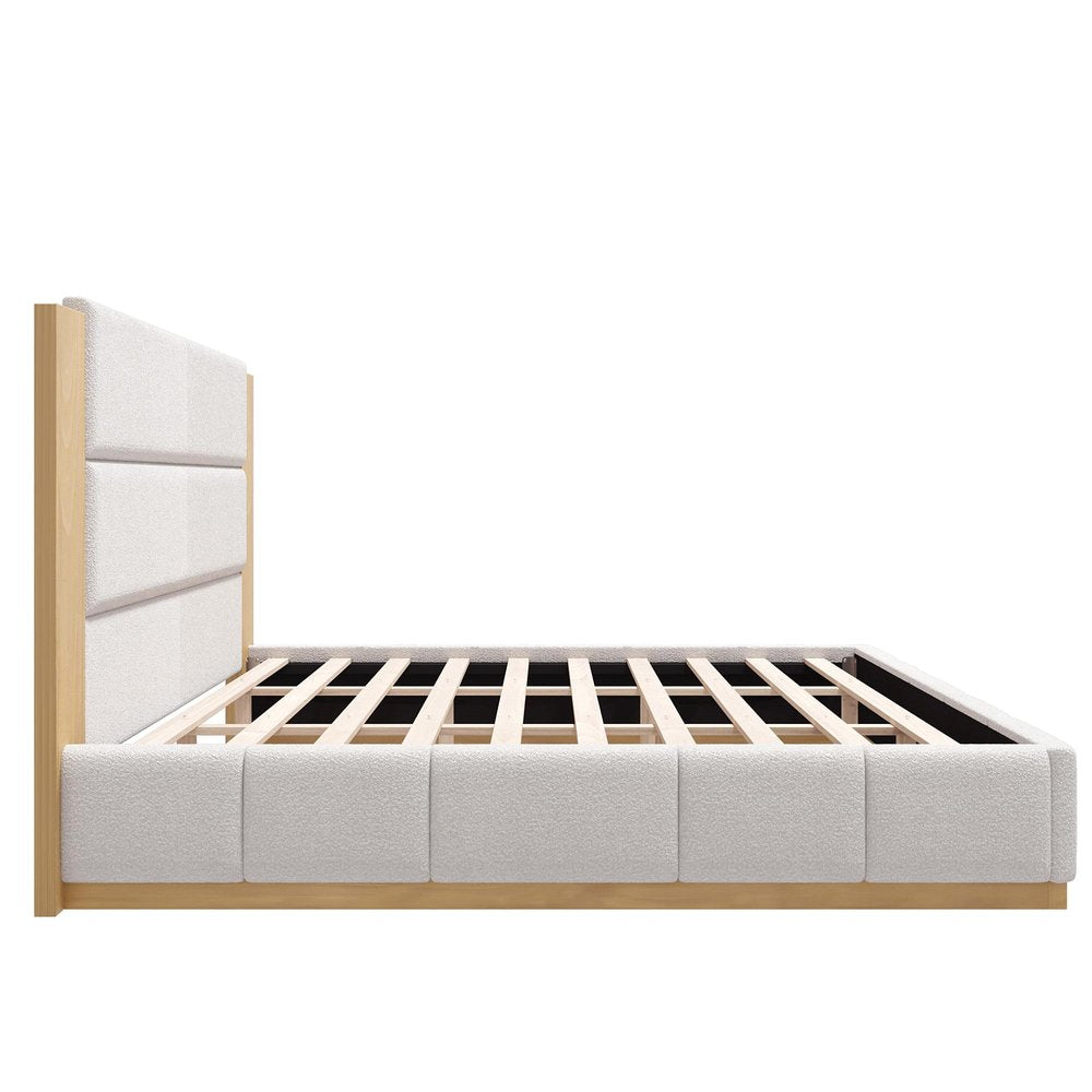Natural Solid Wood Queen Bed Frame