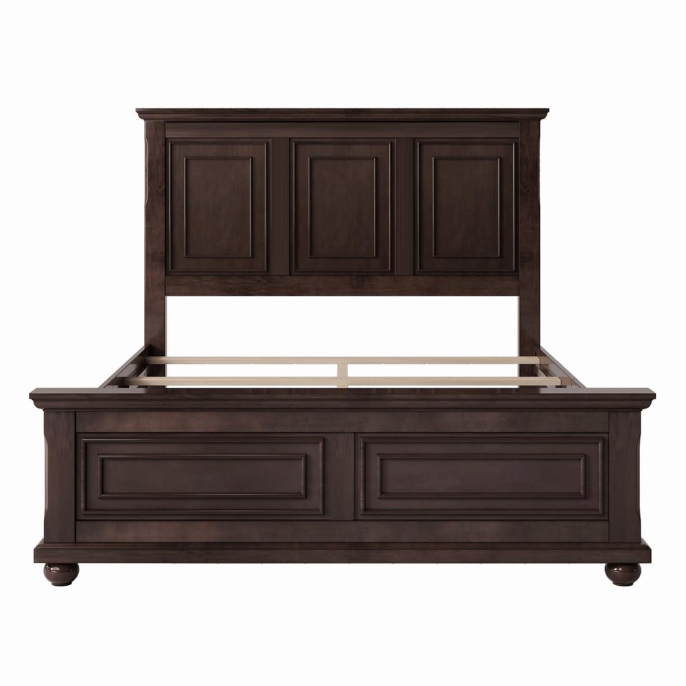 Natural Solid Wood Queen Bed Frame