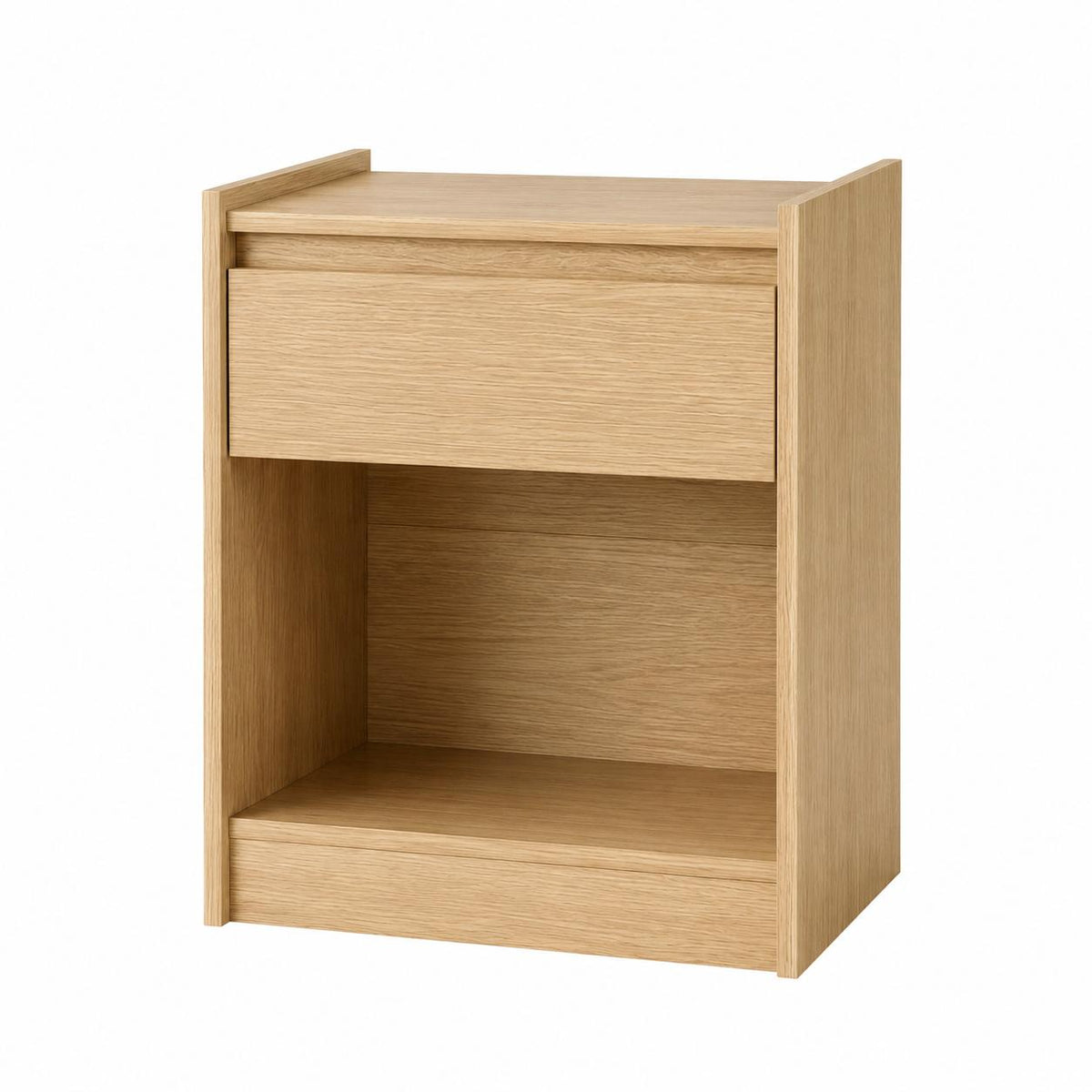 24" Oak Wood One Drawer Nightstand
