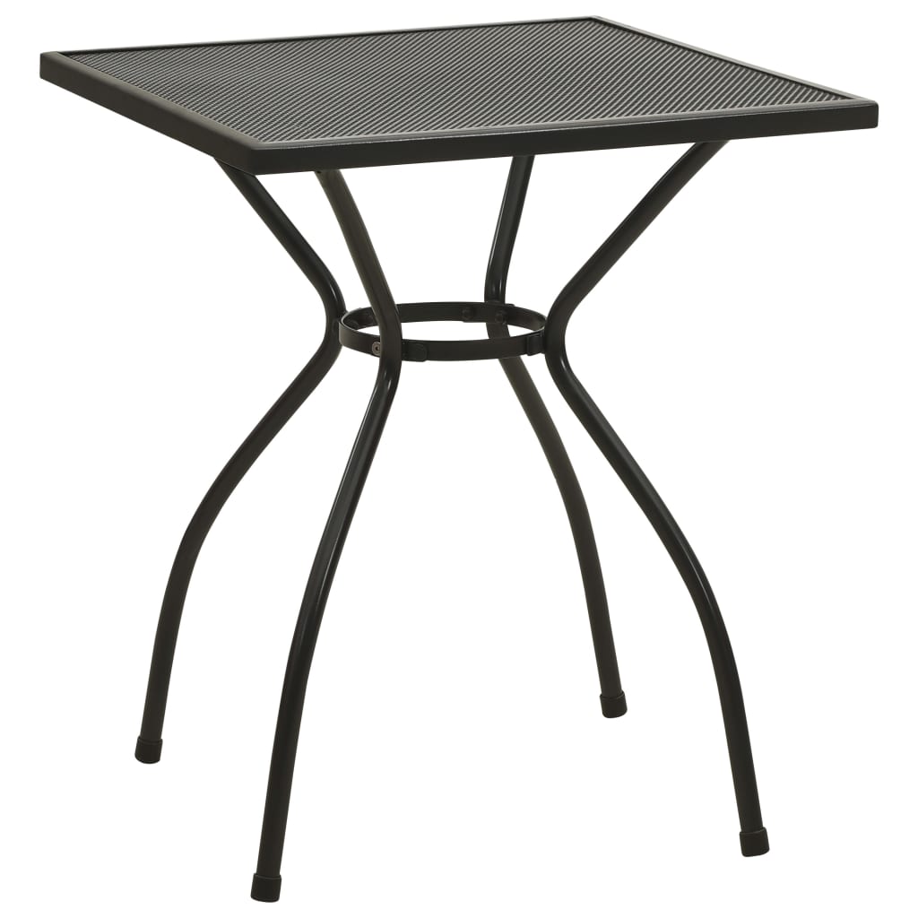 vidaXL Bistro Table Outdoor Steel Bar Table for Backyard Garden Steel Mesh-1