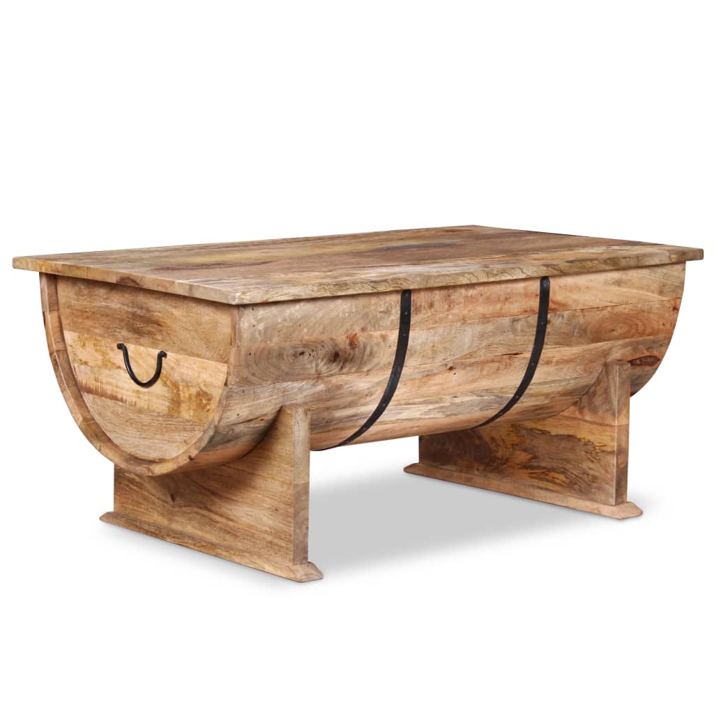vidaXL Coffee Table Solid Mango Wood 34.6"x19.7"x15.7"-0
