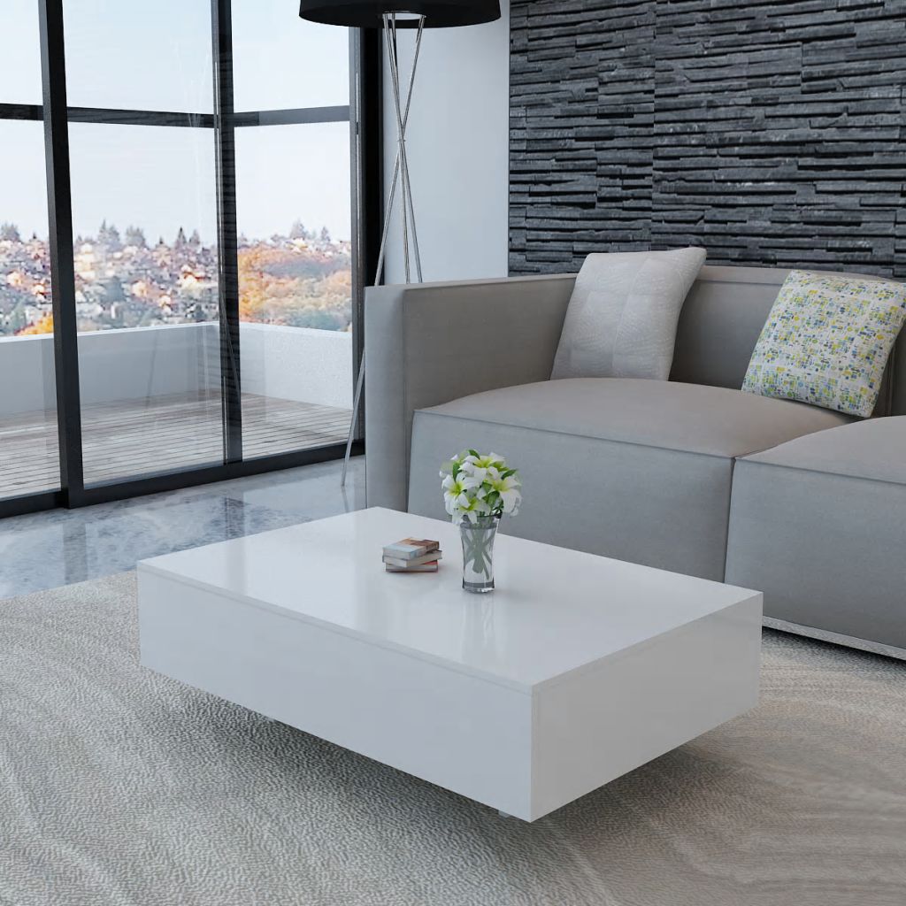 vidaXL Coffee Table Rectangular End Table Side Table Living Room Furniture-9