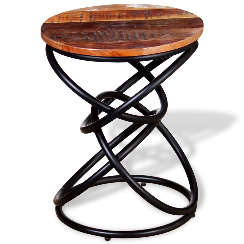 vidaXL End Table Solid Reclaimed Wood-2