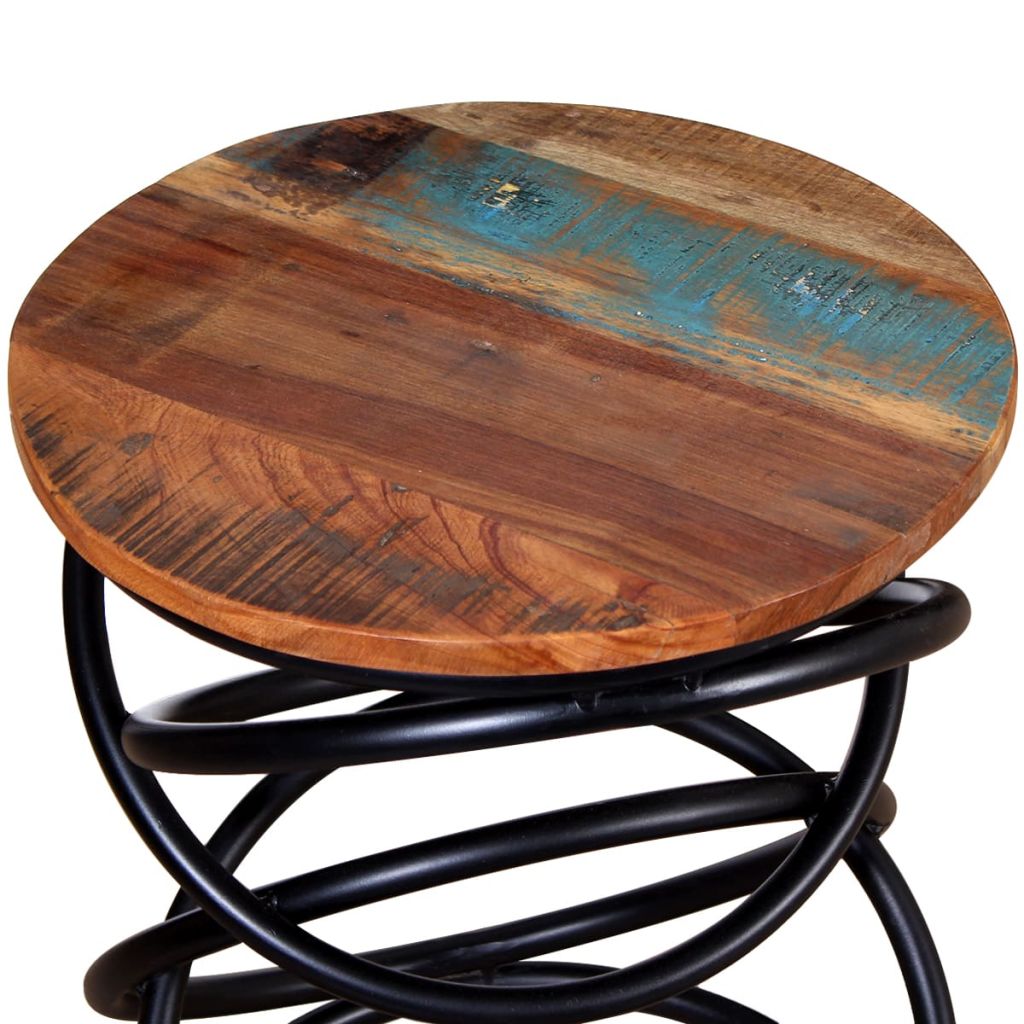 vidaXL End Table Solid Reclaimed Wood-5
