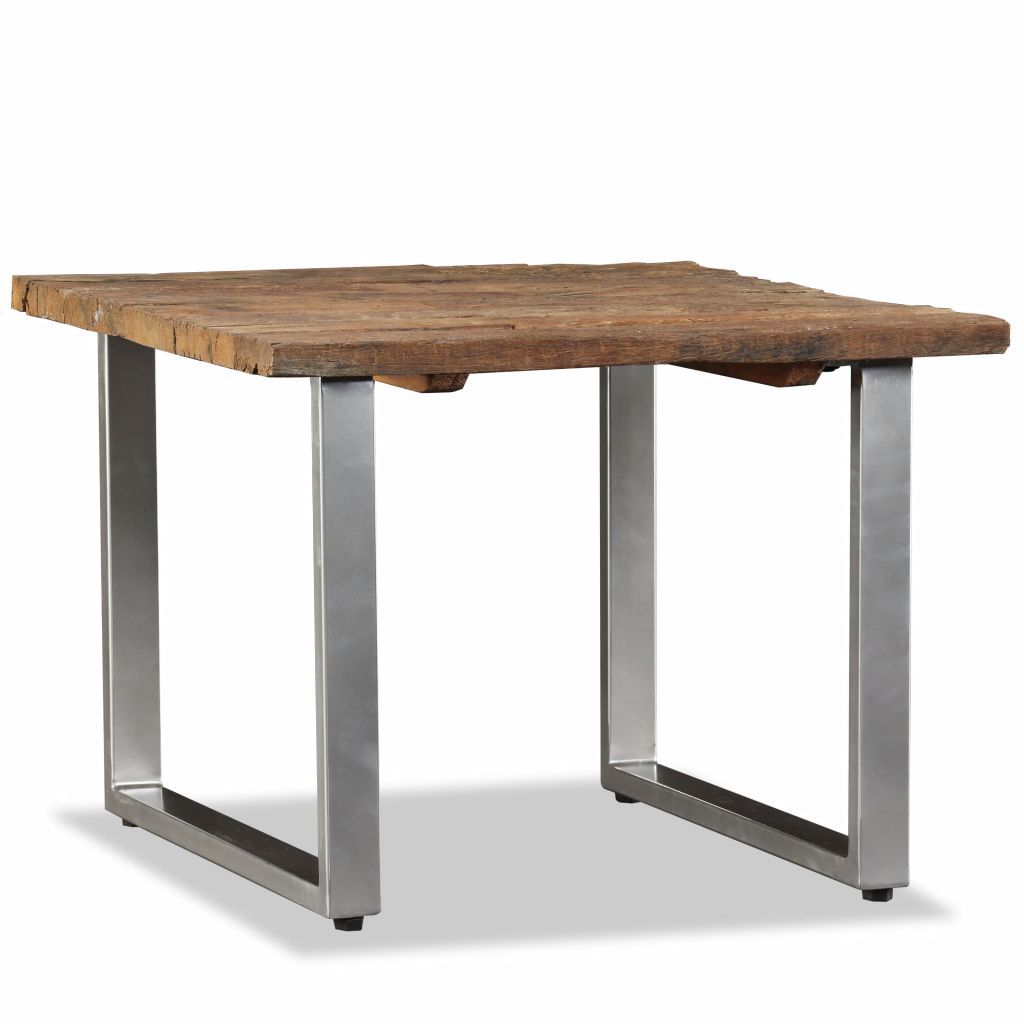 vidaXL Coffee Table Solid Reclaimed Wood 21.7"x21.7"x15.7"-1