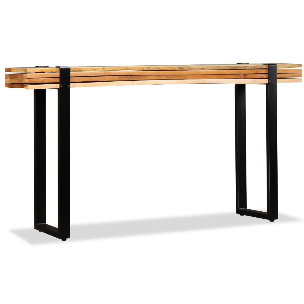 vidaXL Console Table Solid Reclaimed Wood Adjustable-2