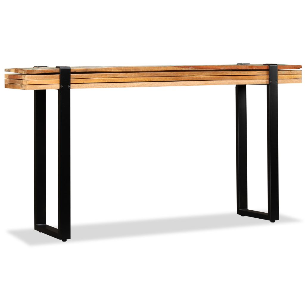 vidaXL Console Table Solid Reclaimed Wood Adjustable-5
