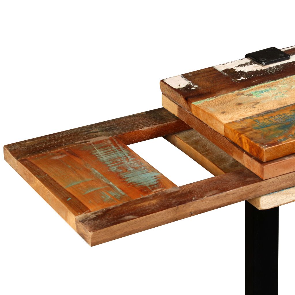 vidaXL Console Table Solid Reclaimed Wood Adjustable-8
