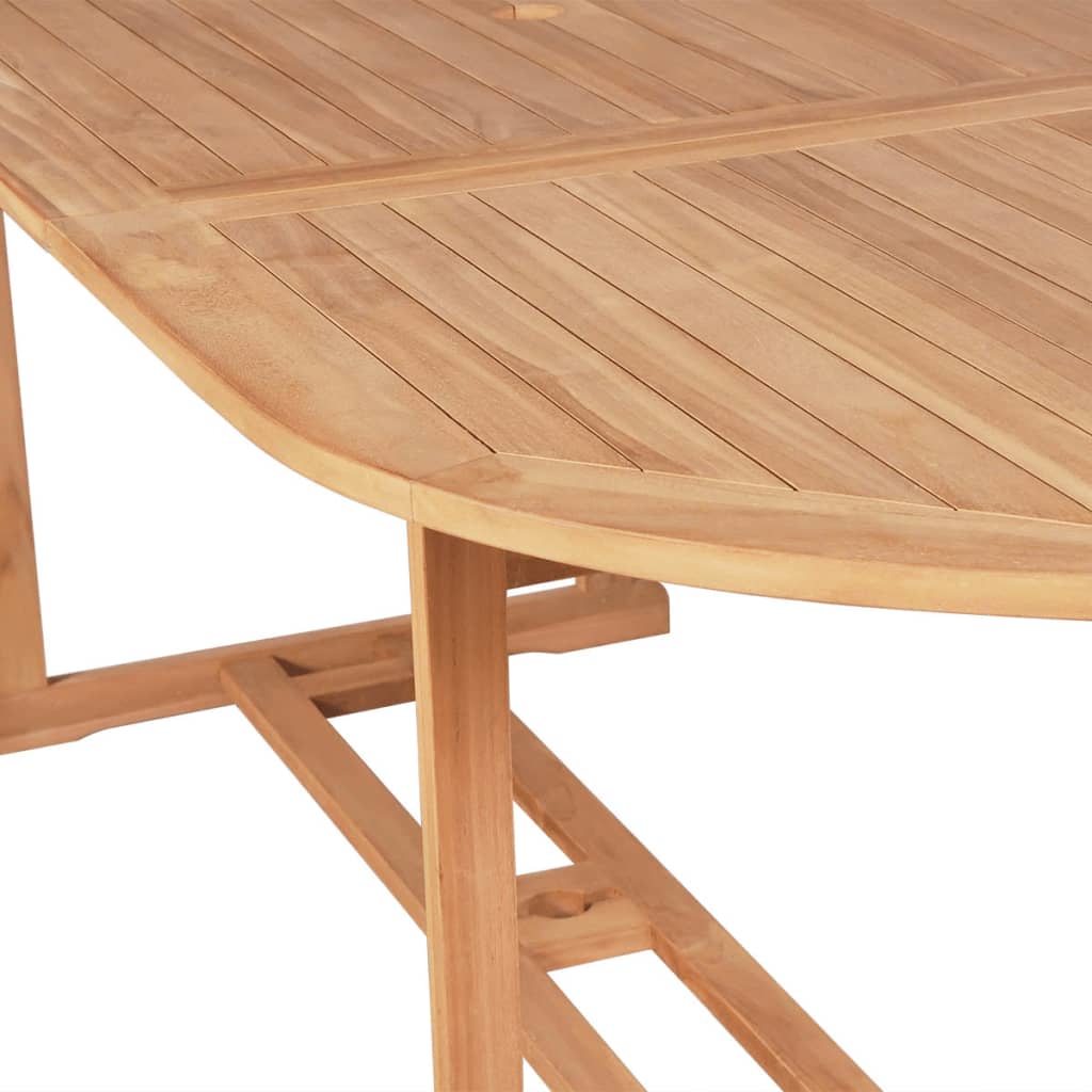 vidaXL Patio Table 70.8"x35.4"x29.5" Solid Teak Wood-2