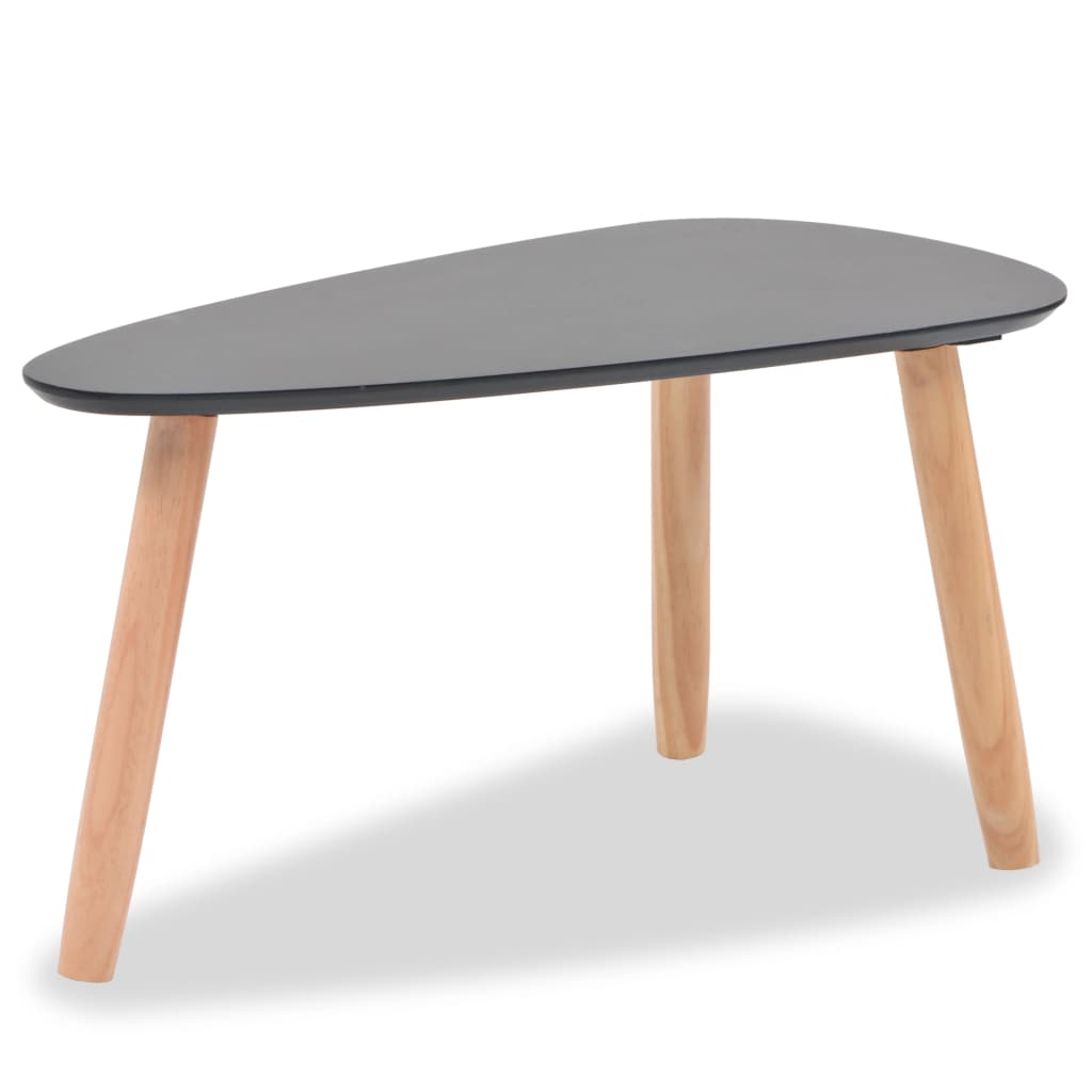 vidaXL Coffee Table Set 2 Piece End Table Side Sofa Table Solid Wood Pine-15