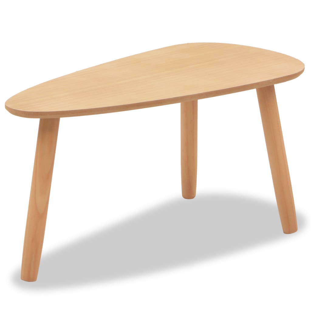 vidaXL Coffee Table Set 2 Piece End Table Side Sofa Table Solid Wood Pine-9