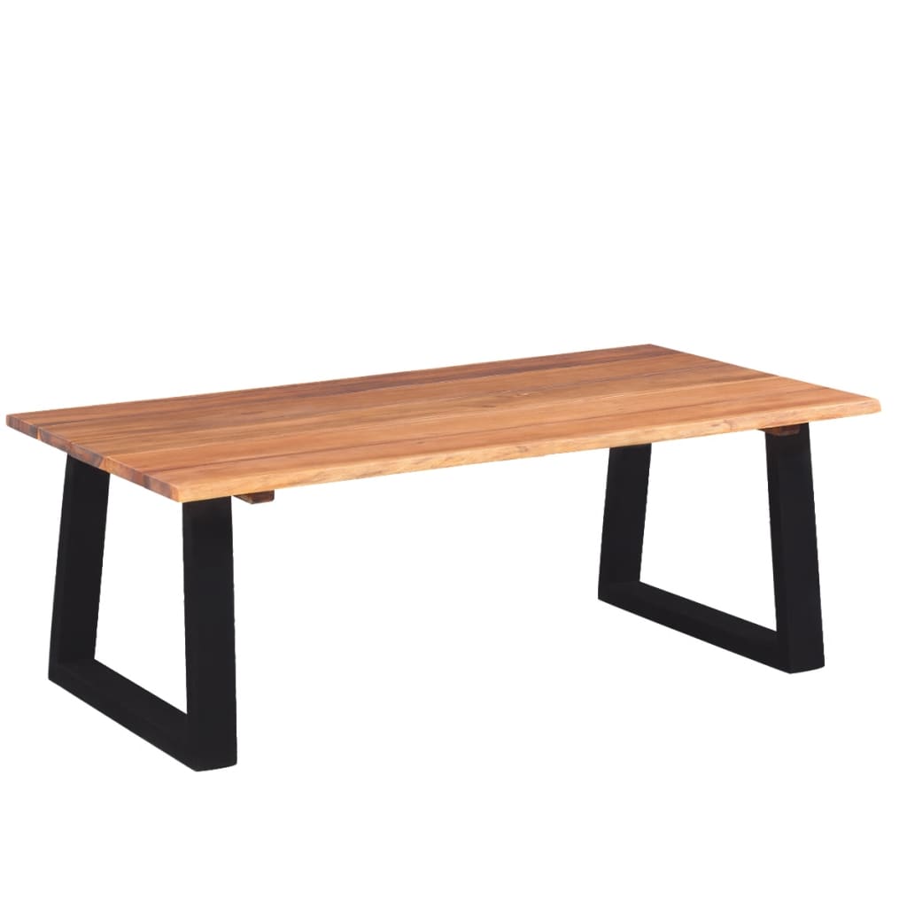 vidaXL Coffee Table Solid Acacia Wood 43.3"x23.6"x15.7"-0