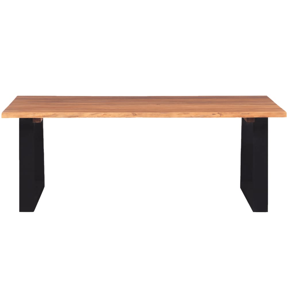 vidaXL Coffee Table Solid Acacia Wood 43.3"x23.6"x15.7"-1