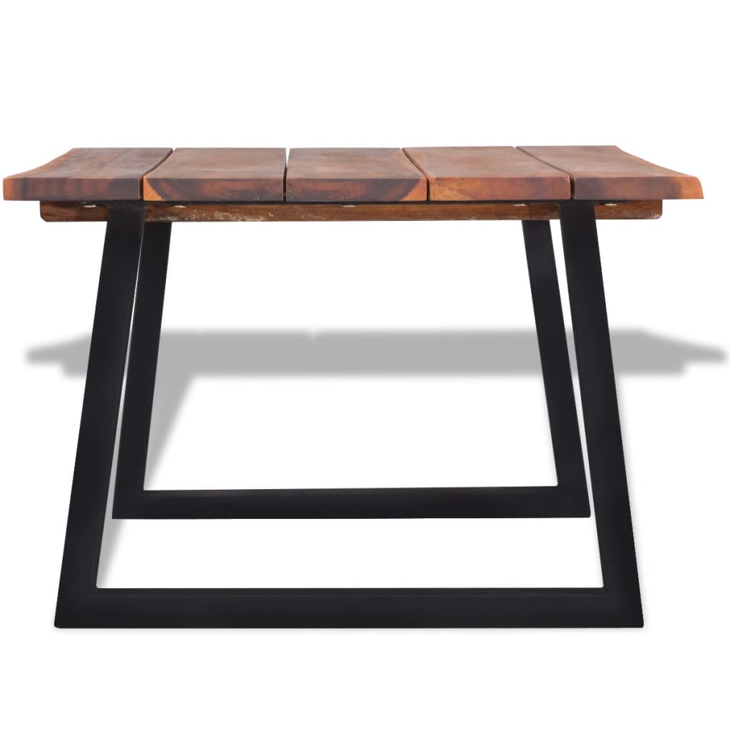 vidaXL Coffee Table Solid Acacia Wood 43.3"x23.6"x15.7"-2