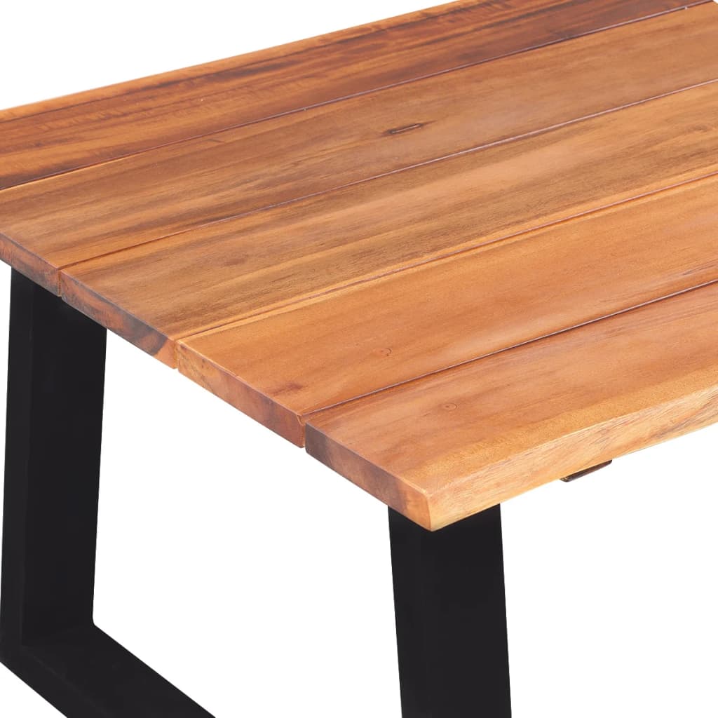 vidaXL Coffee Table Solid Acacia Wood 43.3"x23.6"x15.7"-3