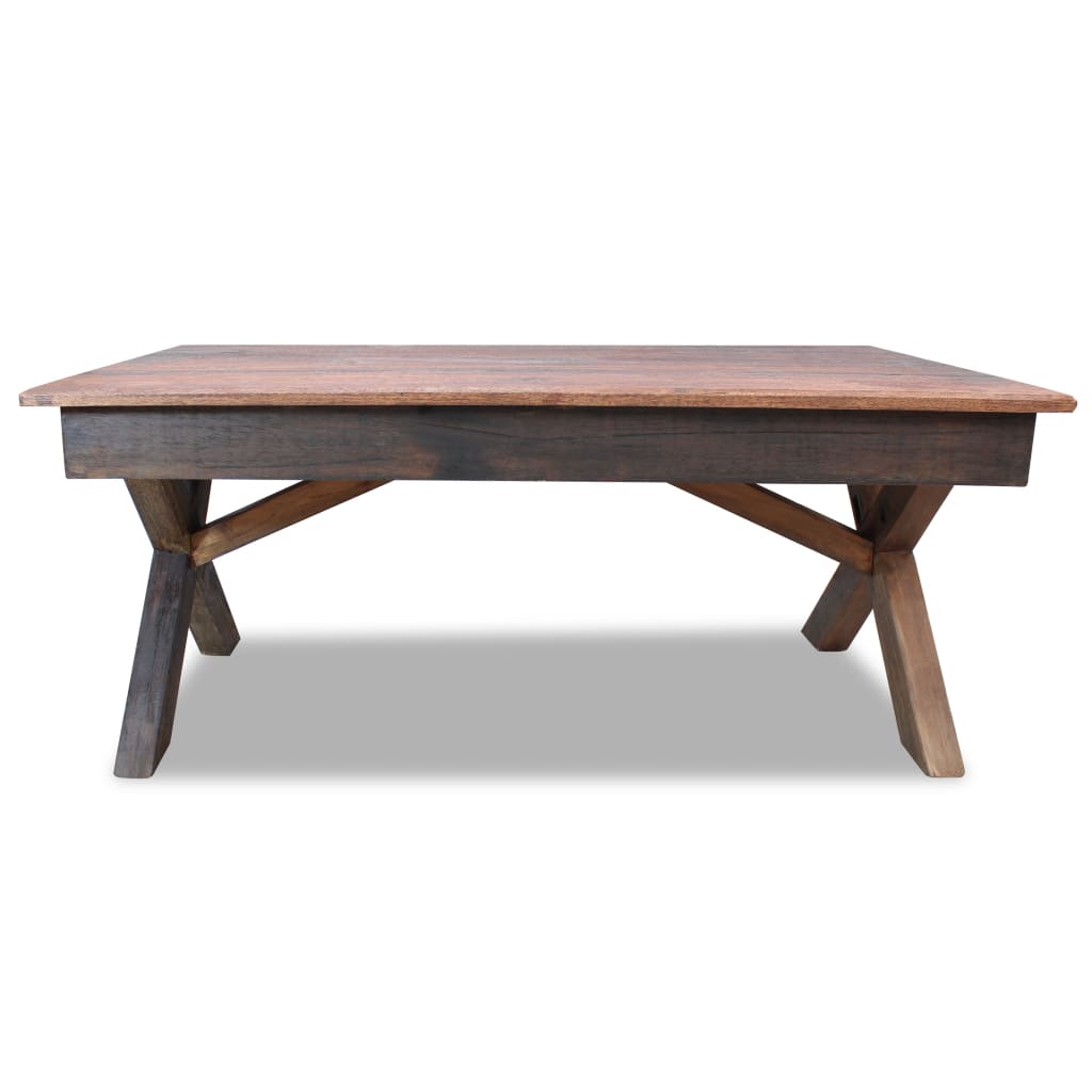 vidaXL Coffee Table Solid Reclaimed Wood 43.3"x23.6"x17.7"-1
