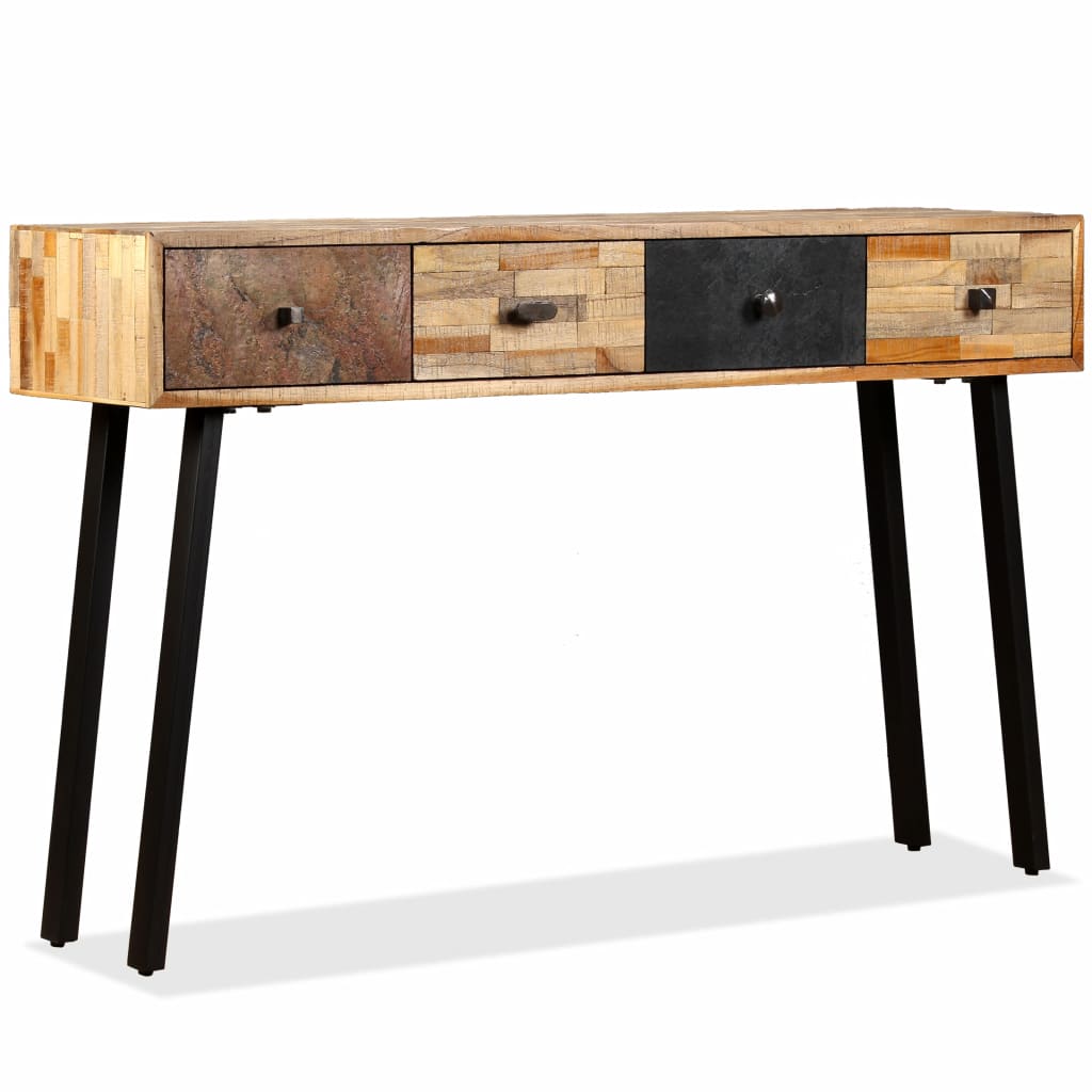 vidaXL Console Table Solid Reclaimed Teak 47.2"x11.8"x29.9"-0