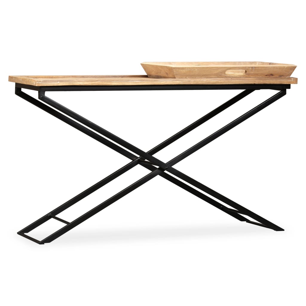 vidaXL Console Table Solid Mango Wood 51.2"x15.7"x31.5"-4