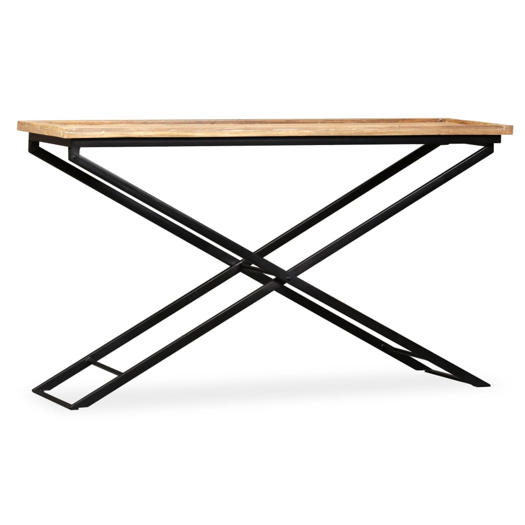 vidaXL Console Table Solid Mango Wood 51.2"x15.7"x31.5"-5