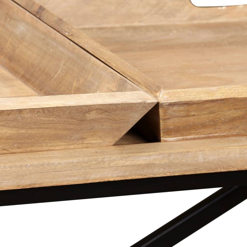 vidaXL Console Table Solid Mango Wood 51.2"x15.7"x31.5"-6