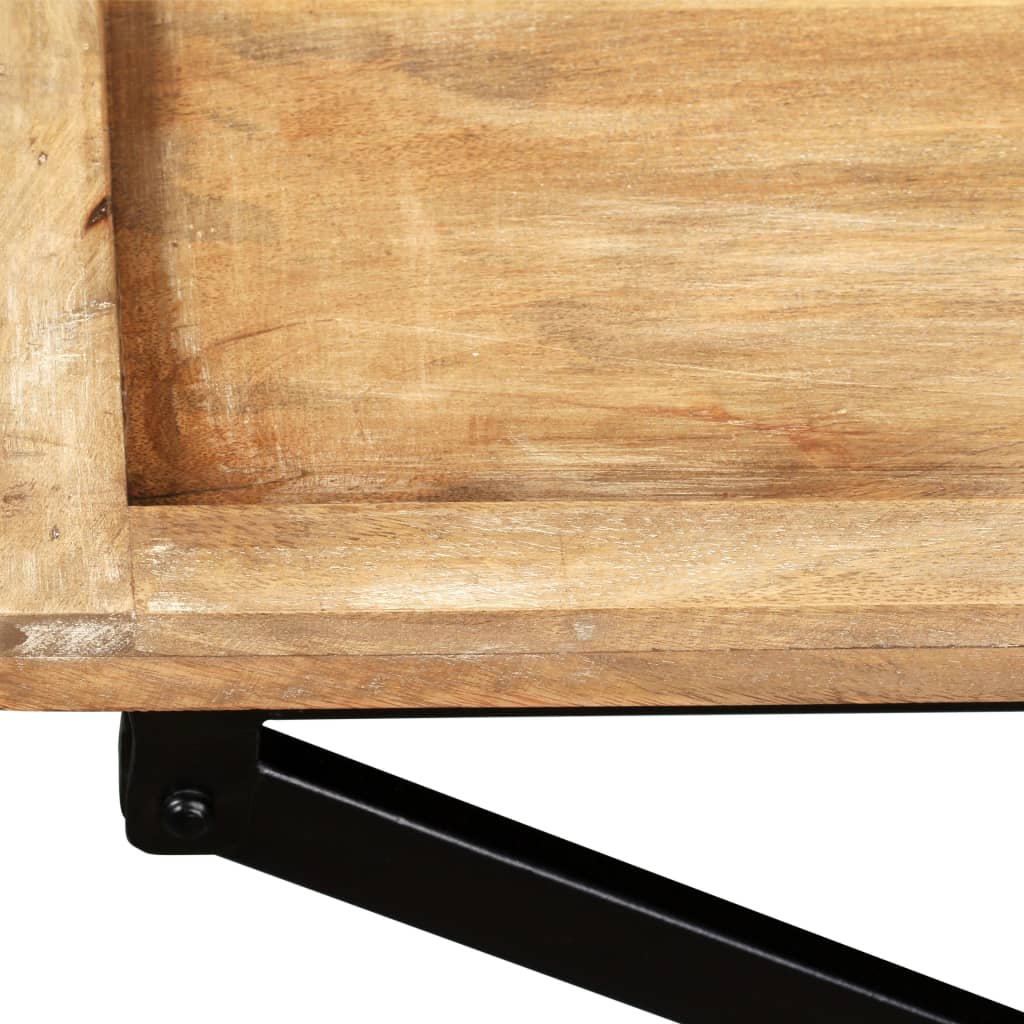 vidaXL Console Table Solid Mango Wood 51.2"x15.7"x31.5"-9