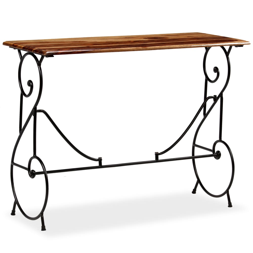 vidaXL Console Table Solid Sheesham Wood 39.4"x15.7"x29.5"-11