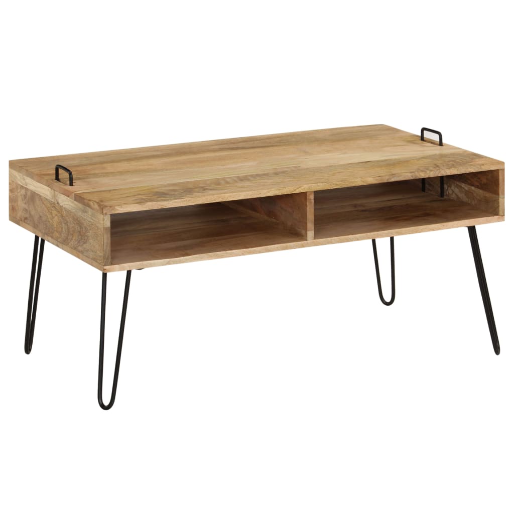 vidaXL Coffee Table Solid Mango Wood 39.4"x23.6"x17.7"-1