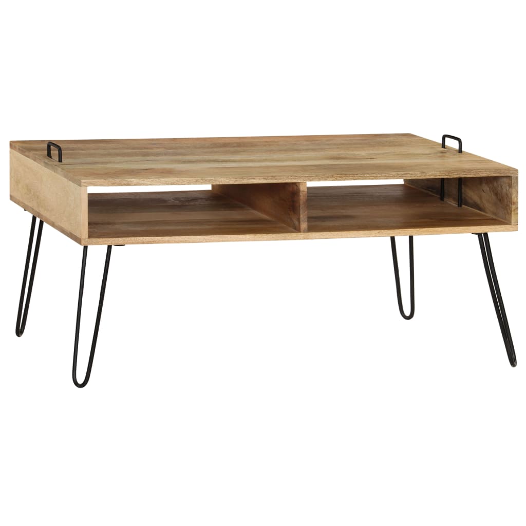 vidaXL Coffee Table Solid Mango Wood 39.4"x23.6"x17.7"-3