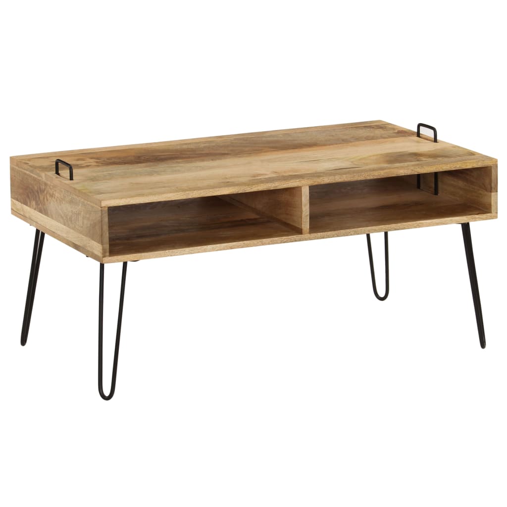 vidaXL Coffee Table Solid Mango Wood 39.4"x23.6"x17.7"-10