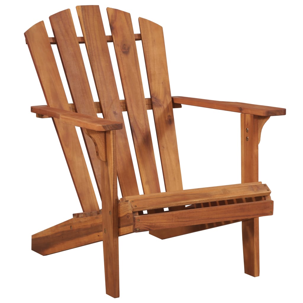 vidaXL Patio Adirondack Chair Solid Acacia Wood-0