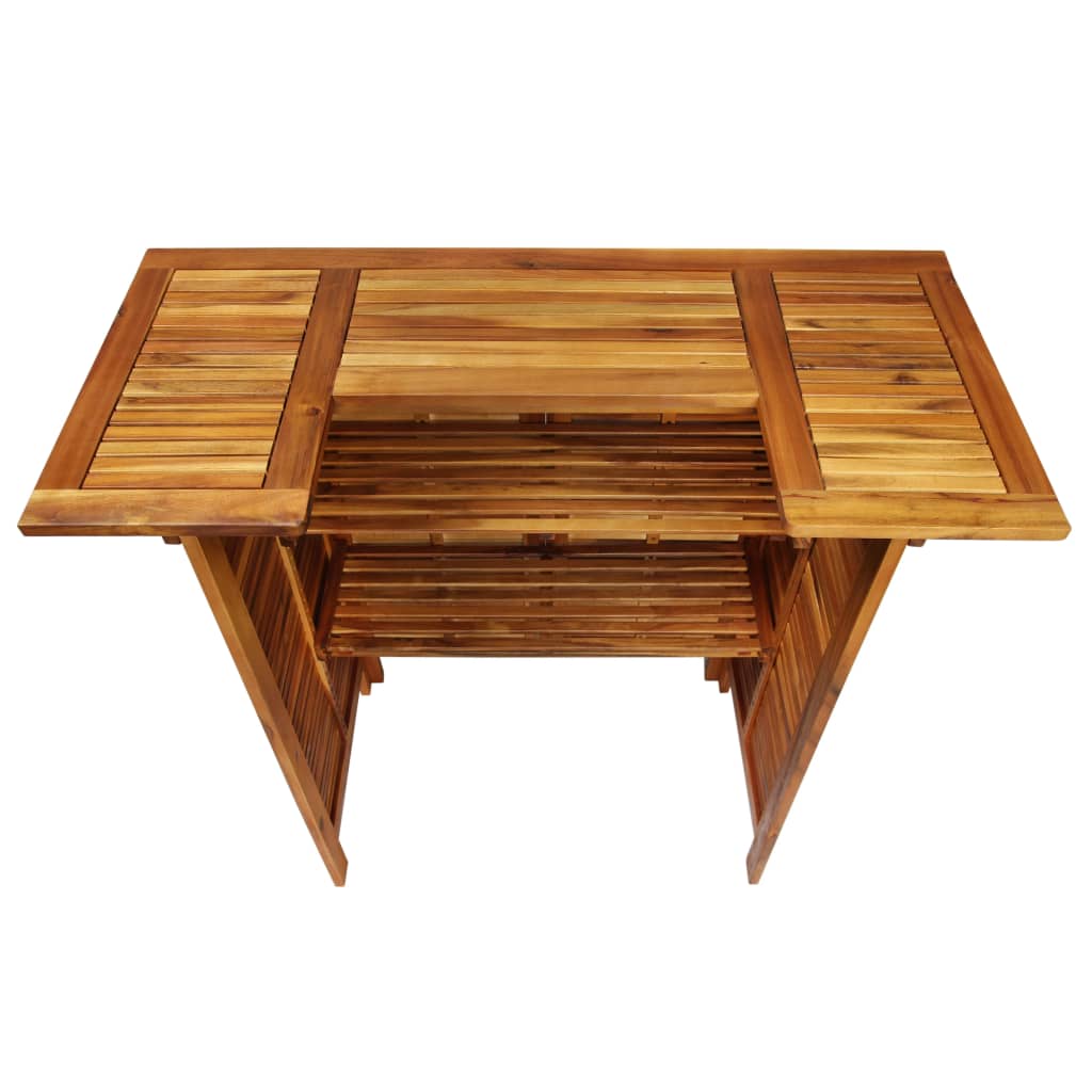 vidaXL Bar Table 43.3"x19.7"x41.3" Solid Acacia Wood-6