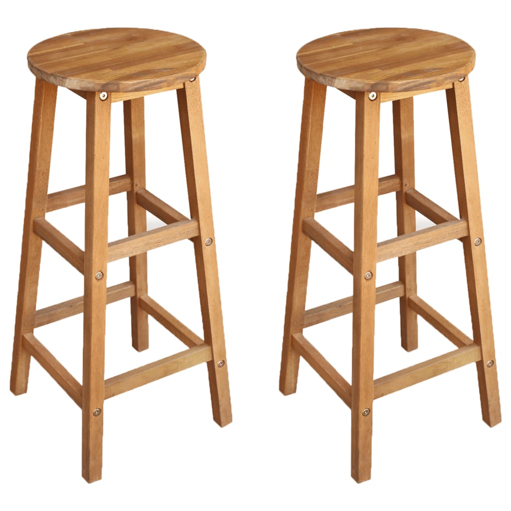 vidaXL Bar Stool Bar Seat Counter Height Stool for Pub Kitchen Solid Wood-13